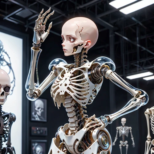 vintage skeleton,skeletal structure,articulated manikin,human skeleton,skeletal,endoskeleton,skeleltt,skeleton,scull,skeletons,prosthetics,day of the dead skeleton,artist's mannequin,artificial joint,display dummy,skull bones,danse macabre,skeleton hand,anatomical,a wax dummy,Anime,Anime,General