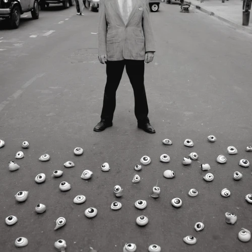 tin cans,spray cans,silver balls,klaus rinke's time field,push pins,paint cans,cigarette butts,thumbtacks,1960's,empty cans,pétanque,60s,bottle caps,cans,silver pieces,street artist,bullets,bullet shells,cans of drink,frank sinatra