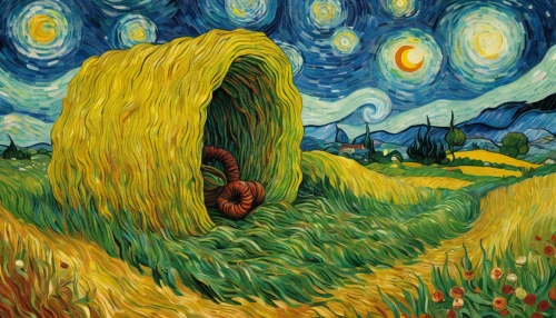 chair in field,straw field,wheat field,vincent van gogh,post impressionism,yellow grass,wheat fields,wheat ear,suitcase in field,farm landscape,wheat crops,grain field,bed in the cornfield,strand of wheat,corn field,field of cereals,green wheat,strands of wheat,cornfield,harvester,Art,Artistic Painting,Artistic Painting 03