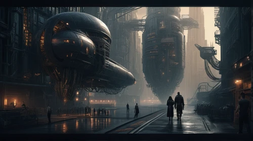 futuristic landscape,sci fiction illustration,scifi,airships,sci - fi,sci-fi,sci fi,metropolis,futuristic architecture,cyberpunk,dystopian,futuristic,airship,dystopia,science-fiction,science fiction,futuristic art museum,concept art,black city,cityscape,Conceptual Art,Sci-Fi,Sci-Fi 09