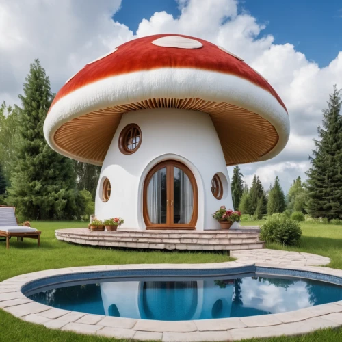 roof domes,round hut,mushroom landscape,round house,mushroom island,bee-dome,musical dome,mushroom hat,club mushroom,cloud mushroom,lingzhi mushroom,champignon mushroom,anti-cancer mushroom,dome roof,insect house,situation mushroom,pool house,toadstool,house for rent,toadstools,Photography,General,Realistic