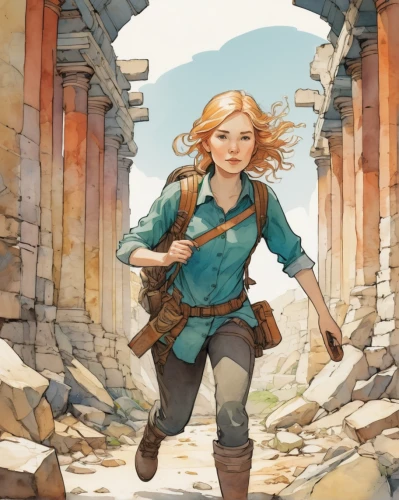 adventurer,wander,meteora,coloring,rosa ' amber cover,game illustration,nora,ruins,link,mountain guide,the wanderer,girl in a historic way,merida,petra,coloring outline,wanderer,the ruins of the,minerva,ruin,joan of arc,Illustration,Paper based,Paper Based 07