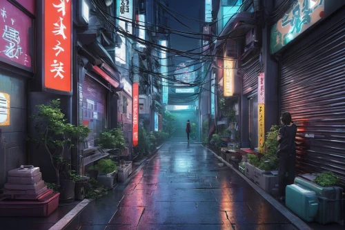 alleyway,alley,kyoto,shinjuku,tokyo,asakusa,tokyo city,izakaya,osaka,taipei,shibuya,剣岳,narrow street,world digital painting,ryokan,honolulu,cityscape,芦ﾉ湖,convenience store,shopping street,Conceptual Art,Fantasy,Fantasy 03