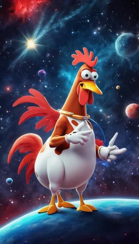 landfowl,chicken 65,cockerel,beaker,chicken run,redcock,gallus,chicken bird,the chicken,rooster,phoenix rooster,dodo,ganymede,fowl,chicken,astronira,avian flu,chicken product,weathercock,angry bird,Conceptual Art,Sci-Fi,Sci-Fi 30