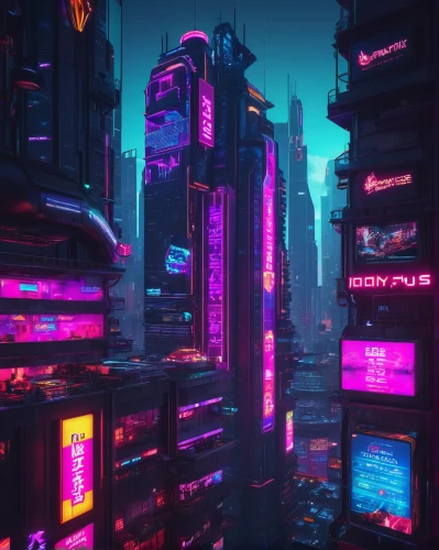 cyberpunk,colorful city,neon arrows,shinjuku,fantasy city,cityscape,metropolis,neon lights,neon light,neon,80's design,tokyo city,80s,neon sign,vapor,futuristic landscape,futuristic,neon coffee,neon ghosts,neon candies,Conceptual Art,Sci-Fi,Sci-Fi 26