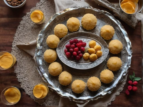 yellow raspberries,diwali sweets,marzipan potatoes,panipuri,pandebono,marzipan balls,loukoumades,knödel,hors d'oeuvre,arancini,mini croissants,zeppole,batata vada,indian sweets,mirabelles,coconut balls,cheese puffs,profiterole,empanadas,food photography,Photography,Documentary Photography,Documentary Photography 27