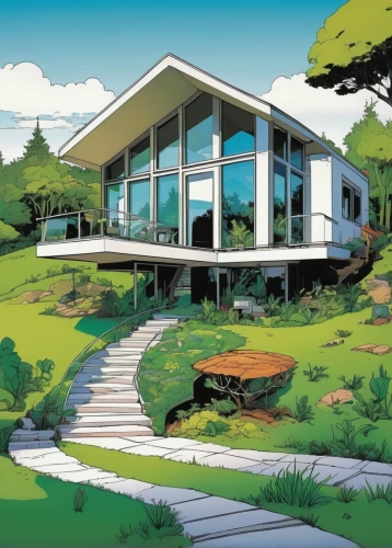 mid century house,dunes house,modern house,mid century modern,smart house,house by the water,modern architecture,cubic house,cube house,eco-construction,home landscape,house with lake,houses clipart,luxury property,beautiful home,holiday home,house in mountains,house in the mountains,beach house,luxury home,Illustration,Vector,Vector 11