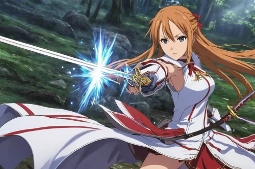 swordswoman,sword lily,red saber,water-the sword lily,anime japanese clothing,asuka langley soryu,female warrior,massively multiplayer online role-playing game,lancers,fighting stance,priestess,anime 3d,goddess of justice,ixia,sidonia,celt,longbow,archer,celtic queen,anime,Illustration,Japanese style,Japanese Style 10