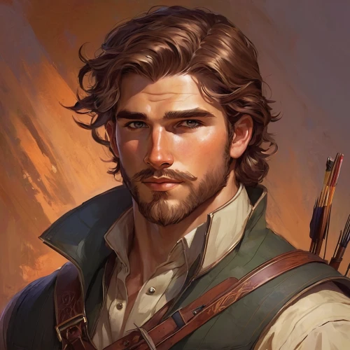 star-lord peter jason quill,fantasy portrait,gale,male elf,musketeer,newt,tyrion lannister,joseph,konstantin bow,lando,cg artwork,male character,robert harbeck,robin hood,romantic portrait,a carpenter,htt pléthore,jack rose,solo,obi-wan kenobi,Conceptual Art,Fantasy,Fantasy 18