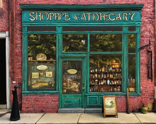 apothecary,bookshop,store fronts,bookstore,storefront,book store,watercolor shops,store front,gift shop,shop window,pharmacy,store window,shopwindow,shopkeeper,shop-window,shoe store,soap shop,flower shop,vintage books,shops,Art,Artistic Painting,Artistic Painting 33