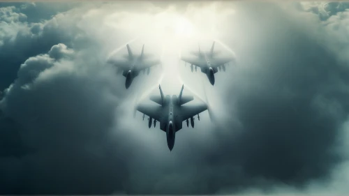 angels of the apocalypse,mcdonnell douglas f-15e strike eagle,saab jas 39 gripen,alien ship,f-22 raptor,stealth aircraft,f-15,fighter aircraft,lockheed martin f-22 raptor,hammerhead,northrop yf-23,photomanipulation,constellation swordfish,photo manipulation,archangel,typhoon,delta-wing,b-1b lancer,the archangel,formation flight