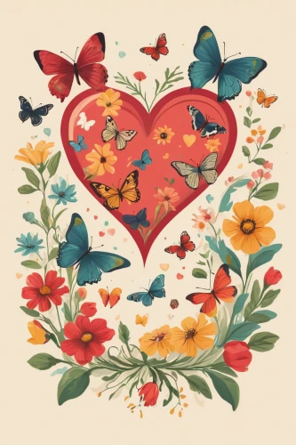 floral heart,flower and bird illustration,painted hearts,birds with heart,colorful heart,heart background,valentine's day hearts,heart flourish,butterflies,a heart for animals,stitched heart,winged heart,heart and flourishes,hearts,moths and butterflies,heart clipart,flying heart,linen heart,butterfly floral,heart icon,Art,Classical Oil Painting,Classical Oil Painting 35