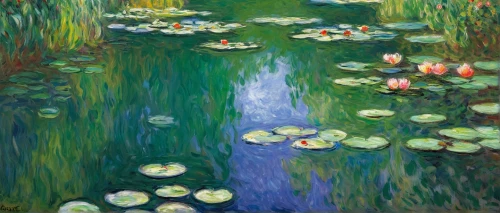 lilly pond,water lilies,lily pond,garden pond,lillies,lily pads,lilies,lily water,l pond,water plants,post impressionist,pond flower,white water lilies,giverny,pond,lilly of the valley,claude monet,pond plants,nelumbo,lotuses,Art,Artistic Painting,Artistic Painting 04