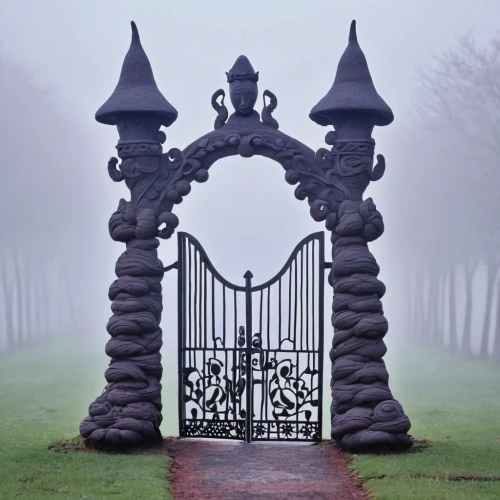 iron gate,heaven gate,metal gate,wood gate,front gate,farm gate,gates,fence gate,wrought iron,ring fog,ghost castle,gateway,creepy doorway,gate,iron door,fairy tale castle,tixall gateway,wrought,baby gate,tori gate,Unique,3D,Clay