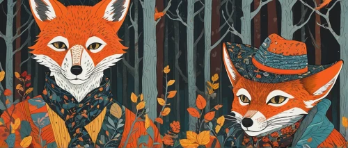 foxes,forest animals,woodland animals,fox hunting,fox,fox stacked animals,fall animals,wolves,forest animal,vulpes vulpes,fox and hare,redfox,autumn forest,a fox,the forest,red fox,deer illustration,fawns,animal icons,autumn theme,Illustration,Japanese style,Japanese Style 16