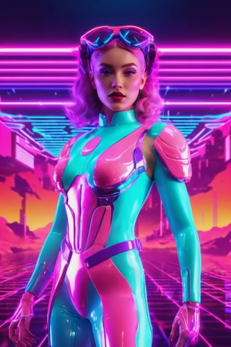 neon body painting,pink vector,cyber,80's design,futuristic,80s,cyberpunk,magenta,retro woman,nova,cyberspace,electro,neon,neon human resources,vector girl,neon arrows,retro girl,digiart,retro background,electric,Conceptual Art,Sci-Fi,Sci-Fi 28