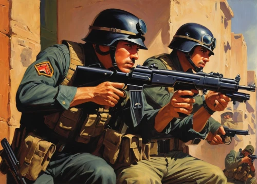 federal army,french foreign legion,soldiers,officers,patrols,armed forces,police officers,red army rifleman,infantry,patrol,police force,marine expeditionary unit,carabinieri,united states marine corps,military organization,troop,war correspondent,guards of the canyon,grenadier,united states army,Illustration,Retro,Retro 09