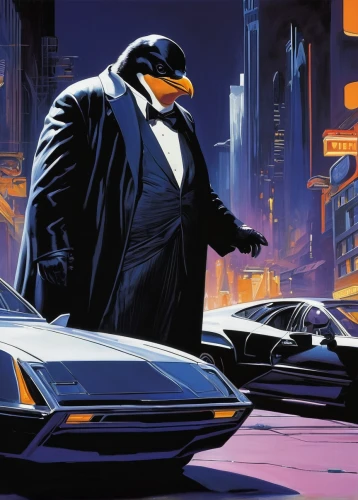 kingpin,tux,mafia,tuxedo just,big penguin,tuxedo,business icons,spy,phantom,phantom p4,spy visual,cadillac de ville series,falcon,billionaire,valet,businessmen,business men,society finch,cyberpunk,ford prefect,Conceptual Art,Sci-Fi,Sci-Fi 23