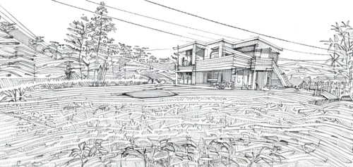 house drawing,wireframe graphics,mono-line line art,line drawing,wooden houses,log home,wireframe,house with lake,mono line art,houses clipart,landscape plan,camera drawing,coloring page,line draw,hand-drawn illustration,3d rendering,floating huts,korean village snow,pen drawing,japanese architecture,Design Sketch,Design Sketch,Hand-drawn Line Art
