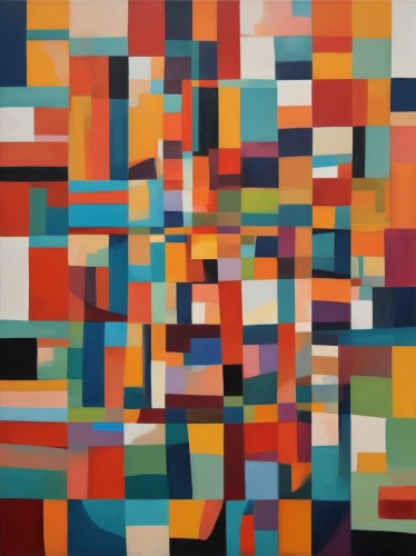 abstract painting,fragmentation,abstract multicolor,pixels,quilt,abstract artwork,cubism,blotter,tetris,color fields,rectangles,squares,checkered background,palette,pixel cube,100x100,abstract background,mondrian,abstract shapes,abstraction,Illustration,Vector,Vector 07