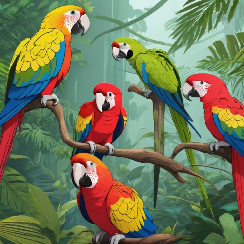 macaws of south america,macaws,macaws blue gold,couple macaw,tropical birds,parrots,scarlet macaw,rare parrots,light red macaw,macaw,passerine parrots,sun conures,blue macaws,colorful birds,beautiful macaw,macaw hyacinth,blue and yellow macaw,parrot couple,edible parrots,golden parakeets,Conceptual Art,Daily,Daily 35