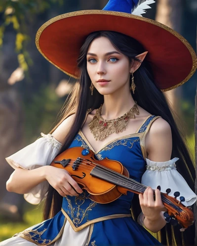 violin woman,balalaika,art bard,music fantasy,violinist,serenade,violin player,dulcimer,violin,musician,woman playing violin,folk music,banjo,musical background,stringed instrument,violinist violinist,playing the violin,viola,woman playing,fantasy portrait,Photography,General,Realistic