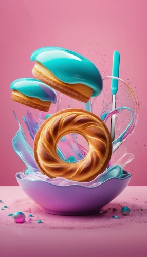 donut illustration,colorful pasta,swirls,stylized macaron,cinema 4d,swirling,cake batter,cellophane noodles,donut drawing,swirl,colorful spiral,curved ribbon,confectionery,sugar paste,sugar candy,jalebi,whisk,colored icing,pâtisserie,hoop (rhythmic gymnastics),Photography,Artistic Photography,Artistic Photography 03