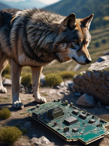 motherboard,graphic card,mother board,gpu,kit fox,wolfdog,2080 graphics card,microchip,processor,console,european wolf,barebone computer,amd,wolf,game device,solid-state drive,gray wolf,computer chips,wolf bob,playstation 4,Photography,General,Sci-Fi