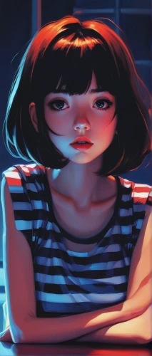 worried girl,noodle image,digital painting,tumblr icon,smoking girl,neon coffee,sci fiction illustration,anime 3d,laika,girl sitting,background image,girl with speech bubble,chara,the girl's face,bob cut,2d,game illustration,world digital painting,noodle,neon ghosts,Conceptual Art,Fantasy,Fantasy 19