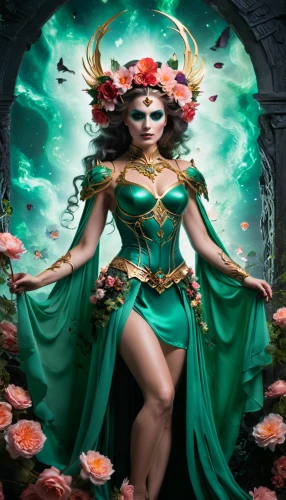 dryad,celtic queen,the enchantress,fantasy woman,faery,faerie,fairy queen,fae,fantasy art,fantasy picture,elven flower,rosa 'the fairy,sorceress,fantasy portrait,flower fairy,goddess of justice,anahata,spring equinox,iranian nowruz,fairy peacock,Photography,General,Fantasy