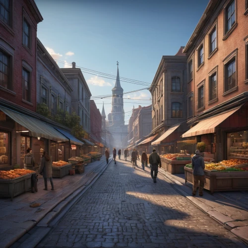 hanseatic city,the cobbled streets,medieval street,bremen town musicians,cobblestone,riga,old linden alley,old city,krakow,cobblestones,warsaw,petersburg,katowice,turku,copenhagen,stockholm,medieval market,marketplace,nuremberg,bremen,Illustration,Realistic Fantasy,Realistic Fantasy 27