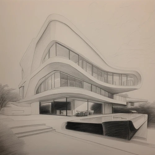 futuristic architecture,kirrarchitecture,archidaily,arq,futuristic art museum,arhitecture,3d rendering,school design,house drawing,dunes house,modern architecture,architecture,architect,calatrava,architectural,brutalist architecture,disney hall,contemporary,forms,santiago calatrava,Illustration,Black and White,Black and White 35