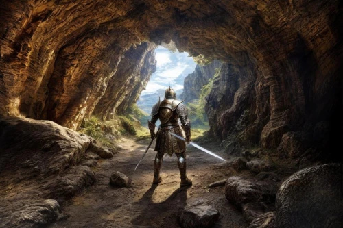 cave girl,warrior woman,female warrior,cave man,heroic fantasy,fantasy picture,lord shiva,cave tour,lone warrior,the path,dark elf,fantasy art,digital compositing,cg artwork,the mystical path,valhalla,light bearer,biblical narrative characters,caving,neolithic,Common,Common,Natural