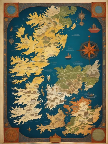 map icon,old world map,uk sea,map silhouette,isle of may,imperial shores,the continent,the north sea,the small country,northern ireland,nautical banner,cartography,antrim,united kingdom,coastal region,northern longear,donegal,provinces,wind rose,english channel,Illustration,Retro,Retro 07