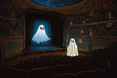 theater curtains,theatre curtains,theater curtain,halloween ghosts,theater,the ghost,theatrical,theatre,ghosts,stage curtain,ghost,ghost background,ghost girl,phantom,theater stage,gost,ghost face,theatre stage,theatrical scenery,stage design,Illustration,Japanese style,Japanese Style 16