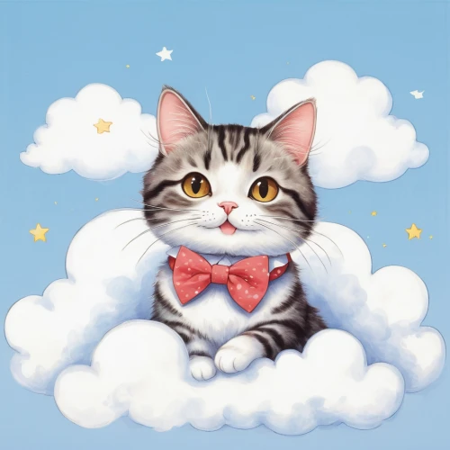 cat kawaii,cumulus,cartoon cat,my clipart,cat vector,capricorn kitz,cute cat,cat image,cumulus nimbus,tabby cat,cumulus cloud,tabby kitten,tea party cat,scottish fold,partly cloudy,cat cartoon,silver tabby,cloud image,cat on a blue background,american shorthair,Illustration,Japanese style,Japanese Style 05