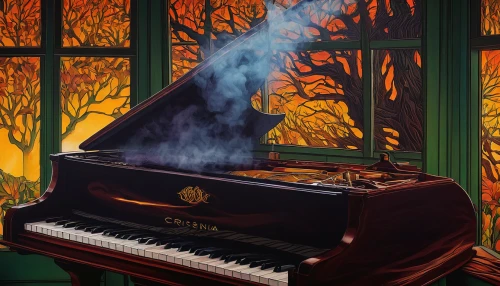 the piano,grand piano,piano,piano player,play piano,concerto for piano,pianet,composing,steinway,piano lesson,pianist,pianos,player piano,one autumn afternoon,autumn background,harpsichord,autumn motive,autumn theme,piano keyboard,autumn scenery,Illustration,Realistic Fantasy,Realistic Fantasy 45