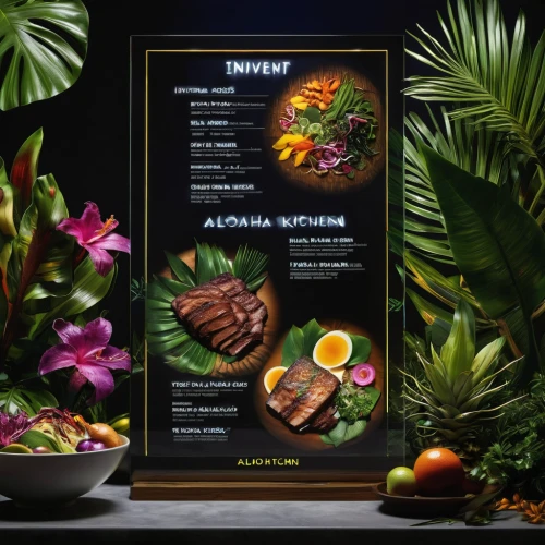 healthy menu,hawaiian food,electronic signage,menu,breakfast menu,filipino cuisine,tropical floral background,puerto rican cuisine,bahian cuisine,course menu,mediterranean cuisine,christmas menu,restaurants online,costa rican cuisine,vietnamese cuisine,thai cuisine,culinary herbs,web mockup,à la carte food,sri lankan cuisine,Photography,Artistic Photography,Artistic Photography 02