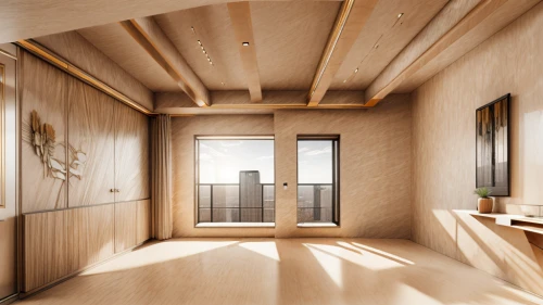 wooden sauna,wooden beams,japanese-style room,wooden windows,3d rendering,plywood,timber house,wooden construction,wooden house,laminated wood,western yellow pine,room divider,daylighting,archidaily,wood window,patterned wood decoration,core renovation,sky apartment,wood-fibre boards,render