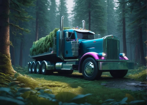 logging truck,log truck,christmas truck with tree,kamaz,peterbilt,rust truck,scrap truck,big rig,truck,tractor trailer,trucks,christmas truck,coniferous forest,trucker,spruce forest,large trucks,ford truck,trucking,easter truck,long cargo truck,Conceptual Art,Sci-Fi,Sci-Fi 11