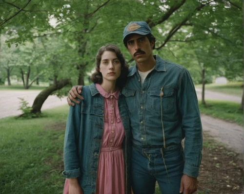 vintage man and woman,two meters,vintage boy and girl,american gothic,coveralls,postmasters,young couple,two people,clementine,farmer in the woods,girl in overalls,overalls,man and woman,feist,as a couple,man and wife,farm workers,balsam family,denim jumpsuit,shirakami-sanchi,Photography,Documentary Photography,Documentary Photography 07