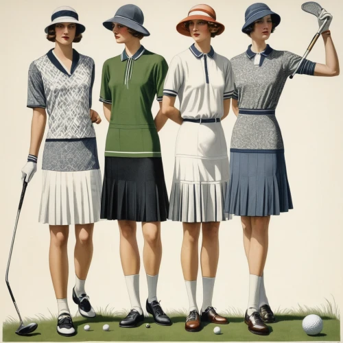 foursome (golf),golfers,sewing pattern girls,golf player,golfer,golf,fourball,1940 women,golf clubs,golftips,women's clothing,golf green,gifts under the tee,golf equipment,golf game,symetra tour,titleist,golf course background,women clothes,retro women,Illustration,Black and White,Black and White 09