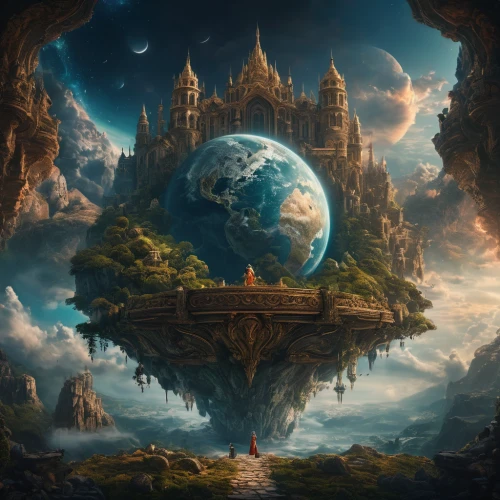 fantasy landscape,fantasy world,fantasy picture,fantasy art,dream world,3d fantasy,other world,fairy world,the earth,little planet,planet eart,world digital painting,planet,alien planet,earth,parallel worlds,alien world,terraforming,world wonder,the world,Photography,General,Fantasy