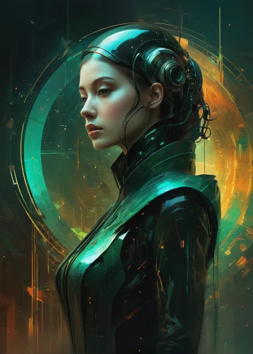 transistor,sci fiction illustration,jaya,cg artwork,katniss,fantasy portrait,andromeda,sci fi,scifi,the enchantress,emerald,shaper,fantasy art,transistor checking,world digital painting,aurora,nebula,cyberpunk,matrix,sci-fi,Art,Classical Oil Painting,Classical Oil Painting 44