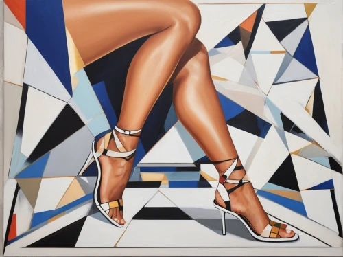 woman's legs,stilettos,women's legs,stiletto-heeled shoe,roy lichtenstein,stiletto,ceramic tile,slide canvas,pop art style,pointed shoes,spanish tile,cool pop art,heel shoe,high heel,modern pop art,cubism,ceramic floor tile,high heel shoes,high-heels,oil on canvas,Art,Artistic Painting,Artistic Painting 44