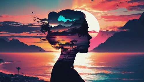 photomanipulation,silhouette art,photo manipulation,image manipulation,double exposure,surrealistic,imagination,mermaid silhouette,psychedelic art,eventide,mind,abstract silhouette,surrealism,creative background,woman silhouette,photoshop manipulation,daydream,tropics,digital creation,tropical house,Conceptual Art,Daily,Daily 21