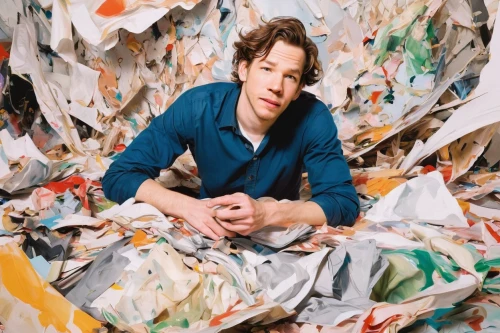 landfill,pile of newspapers,recycled paper,waste paper,scrap collector,trash dump,plastic arts,crumpled paper,photo session in torn clothes,torn paper,waste collector,wastepaper,recycled paper with cell,paper shredder,crumpled up,plastic waste,recycling world,rolls of fabric,scrap photo,groenendael,Conceptual Art,Oil color,Oil Color 18