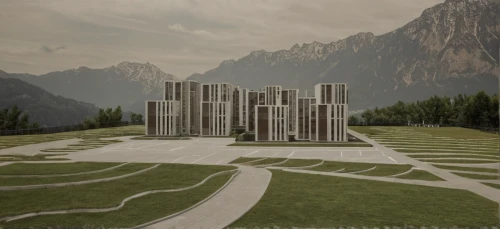 solar cell base,futuristic architecture,south tyrol,south-tirol,build by mirza golam pir,east tyrol,eco hotel,building valley,canton of glarus,lake misurina,monument protection,sewage treatment plant,3d rendering,dachstein,archidaily,hydropower plant,südtirol,riva del garda,tyrol,military cemetery