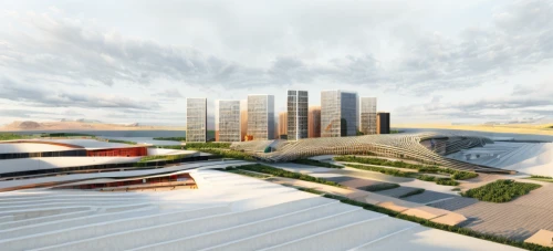 3d rendering,soccer-specific stadium,autostadt wolfsburg,stadium falcon,multi storey car park,urban development,render,qlizabeth olympic park,futuristic architecture,hudson yards,olympic park,urban landscape,arq,oval forum,transport hub,archidaily,bullring,mixed-use,urban design,smart city