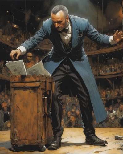 conductor,conducting,the phonograph,teddy roosevelt terrier,preachers,phonograph,abraham lincoln,johannes brahms,the gramophone,vintage ilistration,ringmaster,musical box,organist,symphony orchestra,itinerant musician,orator,classical music,bellboy,announcer,vaudeville,Illustration,Realistic Fantasy,Realistic Fantasy 06